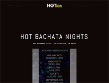 Tablet Screenshot of hotbachatanights.com